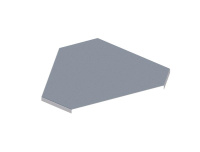 Крышка для лотка углового горизонтального осн.600 сталь 1.5мм ЛМсК-90Г цУТ1.5 СОЭМИ Н0121410148