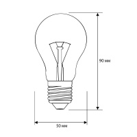 Лампа накаливания A CL 40Вт E27 220-240В  7276