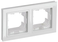 Рамка 2-м IP44 BRITE РУ-2-БрБ-44 бел.  BR-M22-44-K01