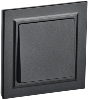 Выключатель 1-кл. СП BRITE ВСР10-1-0-БрЧ 10А в сборе черн.  BR-V10-0-10-K02-F