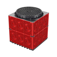 Колодец пластиковый для кабельной канализации с пластиковым люком 750х750х750  270750