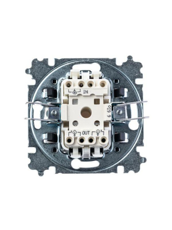 Переключатель 1-кл. СП Levit IP20 бел./ледяной  2CHH590645A6001