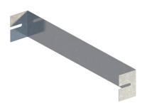 Заглушка для лотка 400х100 сталь 1.5мм ЛМс-ЗГ цУТ2.5 СОЭМИ Н0122560646