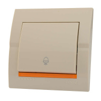 Кнопка звонка Deriy крем.  702-0303-103