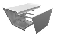 Короб кабельный блочный 2мм ККБ-УН-0.95/0.6 рама 63х5мм краска; обшивка оцинк.  KKB.UN.96.20.RAL/ZN