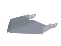 Лоток монтажный угловой горизонтальный 45 град. 400х200 сталь 2мм ЛУ45Г.400.200.618.2.1 СОЭМИ Н0121340856