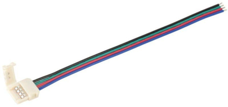 Коннектор RGB 10мм (15см-разъем) (уп.3шт)  LSCON10-RGB-213-03