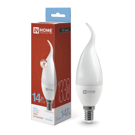 Лампа светодиодная LED-СВЕЧА НА ВЕТРУ-VC 14Вт 230В E14 6500К 1330лм  4690612054384
