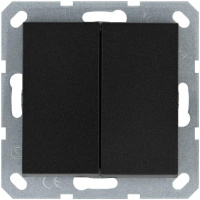 Кнопка 2-кл. с переключающим контактом 10А IP20 механизм антрацит  G3020B