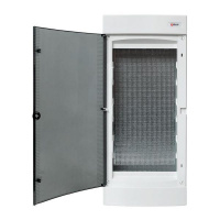 Щит слаботочный навесной Unix 4 габарит IP41 прозр. дверь PROxima  ux-4m-n