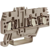 Зажим проходной HMM.2/1+2GR 2.5кв.мм сер.  ZHM510GR Зажим проходной HMM.2/1+2GR 2.5кв.мм сер.  ZHM510GR