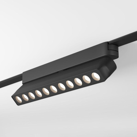 Светильник для трека Air Grill 2700-6500 со светодиодом L230хW26хH60мм 48В DC 12Вт RA=90 36град. 2700-6500К IP20 черн. алюм.  DK5368-BK