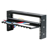 Организатор горизонтальный кабельный компактный на 19дюйм профили высота 0U  RNHZ