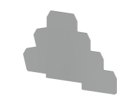 Сегмент концевой на клеммники 3-х ярусные PUK3T сер. NPP PUK3T  450159