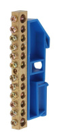 Шина PE "земля" на DIN-изол. ШНИ-8х12-12-Д NO-222-53 син. ЭРА Б0033433