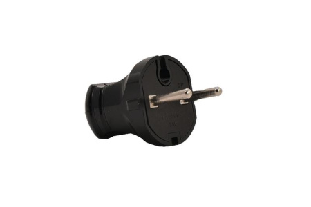 Вилка Accessories 1ф черн.  715-0101-601B