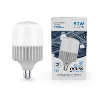 Лампа светодиодная Elementary 80Вт T140 цилиндр 6500К холод. бел. E27 7200лм  63438