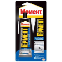 Герметик силиконовый санитарный " ГЕРМЕНТ" 85мл на един. блистере прозр.  Б0022960