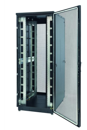 Шкаф Racknet S3000 42U 800х1000 передняя дверь перф. 1-ств. задняя дверь перф. 2-ств. черн.  60F-42-8A-34BL