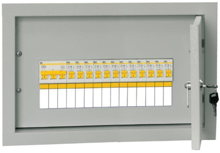 Щит УОЩВ-12/УОЩВ-3-63-12-0 (ВВ63А 12х16А) IP31  MSM10-3V-12-31