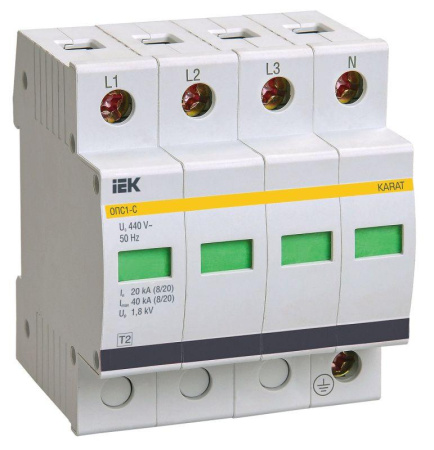 Ограничитель перенапряжения ОПС1-C 4P  MOP20-4-C