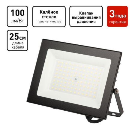 Прожектор светодиодный PRO LPR-062-0-65K-070 70Вт 6500К 7000лм IP65 призма  Б0064667