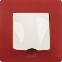 Вывод кабеля СП Etika с зажимом для кабеля механизм бел. Leg 672229 Вывод кабеля СП Etika с зажимом для кабеля механизм бел. Leg 672229