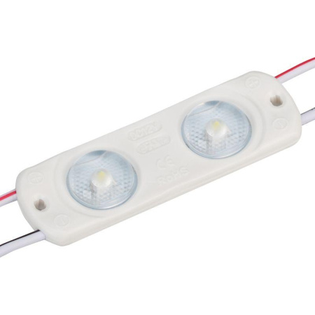 Модуль герметичный CRAFT-2835-2-12V White 170deg (56х17.5мм 0.8Вт IP65) закрытый (уп.100шт)  024838(1)