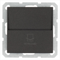 Выключатель карточный отельный 10А IP20 механизм антрацит  G6209B