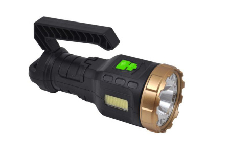 Фонарь ручной аккумуляторный GFL209 10Вт 250лм Li-ion 1200мА.ч LED  GF209