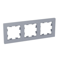 Рамка 3-м Эпика алюм. пластик  UP1-FPA-03