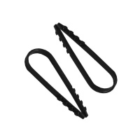 Дюбель-хомут для круглого кабеля 11-18мм черн. (уп.100шт)  TKE-DH-11-18-C05