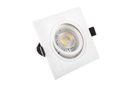 Светильник встраиваемый IP20 10Вт GU5.3 LED бел. пластик  DK3021-WH