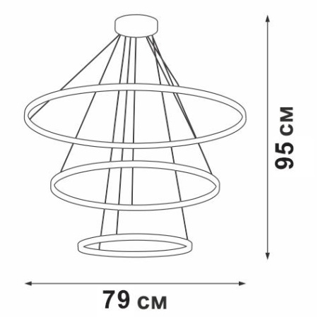 Светильник светодиодный LED 115Вт 3900-4200К 6570лм  V4614-1/3S