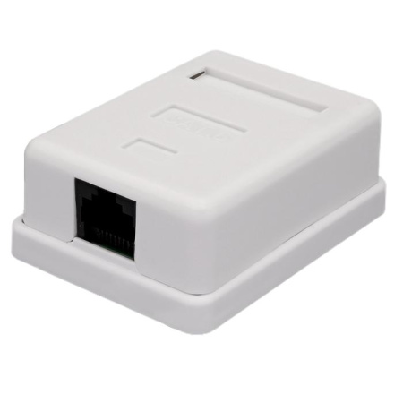 Розетка компьютерная 8P8C (RJ-45) UTP кат.6 1 порт  10-0355