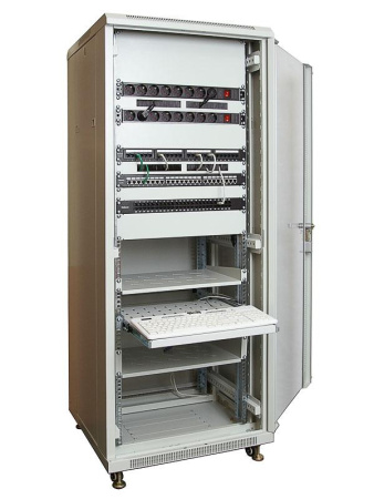Полка консольная перфорированная 19дюйм 2U Г=315мм SH-J017-2U-315  7076c