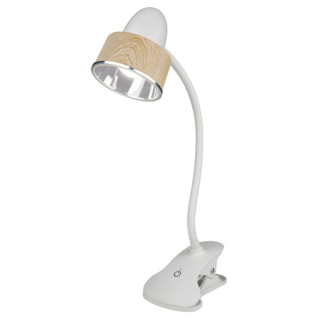 Светильник настольный TLD-557 Brown/LED/350Lm/5500K/Dimmer 5Вт «прищепка» сенсор. выкл.  UL-00004138