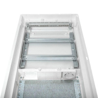 Щит комбинированный встраив. Nova 2 DIN-рейки + 2 монтаж. платы 4 габарит IP41 с метал. перфорированной дверью  nv-cb-pmd-2+2