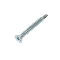 Саморез оконный сверло 3.9х32 бел. цинк (уп.500шт)  KR-01-3722-0012