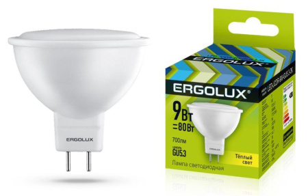 Лампа светодиодная LED-JCDR-9W-GU5.3-3K 9Вт JCDR рефлектор 3000К тепл. бел. GU5.3 180-240В  13624
