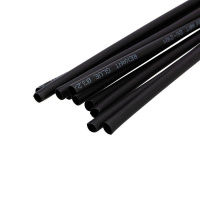 Трубка термоусадочная двустенная клеевая 3.2/1.6 (2:1) (уп.10шт) по 1м черн.  26-2101