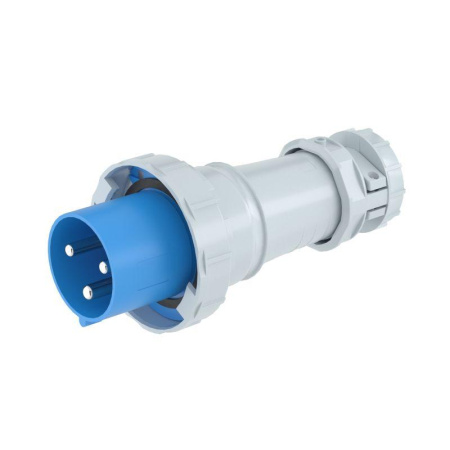 Вилка эл. каб. 63А 2P+E 230В IP67  DIS2186333