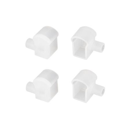 Заглушка WPH-FLEX-0817-SIDE WHITE с отверстием пластик  040853