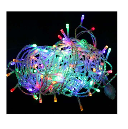 Гирлянда светодиодная "Нить" LD200-GM-BO 200LED мульти 20м уличная 8 режимов элементы питания 3хAA  4690601045447