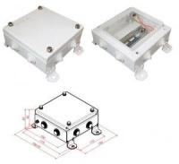 Коробка монтажная электротехническая КМ IP54-1515 8 вводов  278184 Коробка монтажная электротехническая КМ IP54-1515 8 вводов  278184