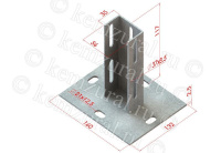 Крепление к потолку по типу BSF2901 сталь 2.5мм УТ1.5  003 290307 14