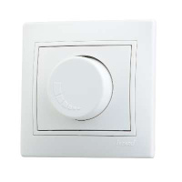 Светорегулятор СП 500Вт Mira с фильтром и предохранителем бел./бел.  701-0202-117