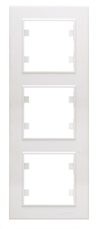 Рамка 3-м Karea вертик. бел.  56001708