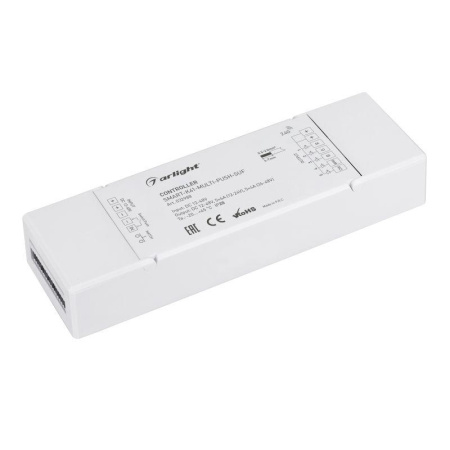 Контроллер SMART-K41-MULTI-PUSH-SUF (12-48В 5х6А RGB-MIX 2.4G) (IP20 пластик)  032988