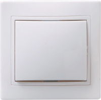 Выключатель 1-кл. СП Кварта 10А IP20 ВС10-1-0-КБ бел.  EVK10-K01-10-DM